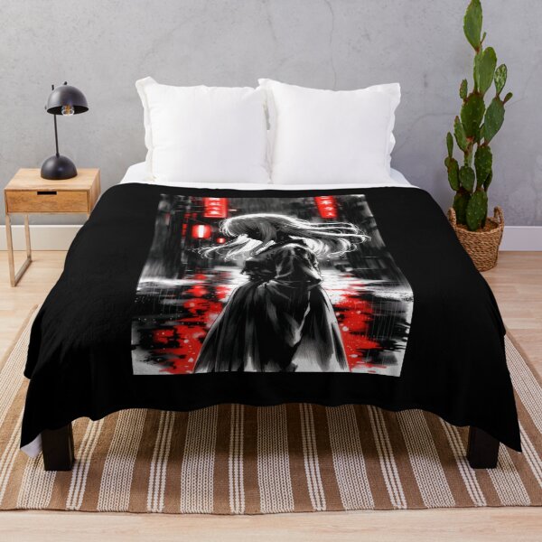 Item preview, Red Neon Rain, Anime Girl in the Alley designed and sold by Amber Sky Creations.
