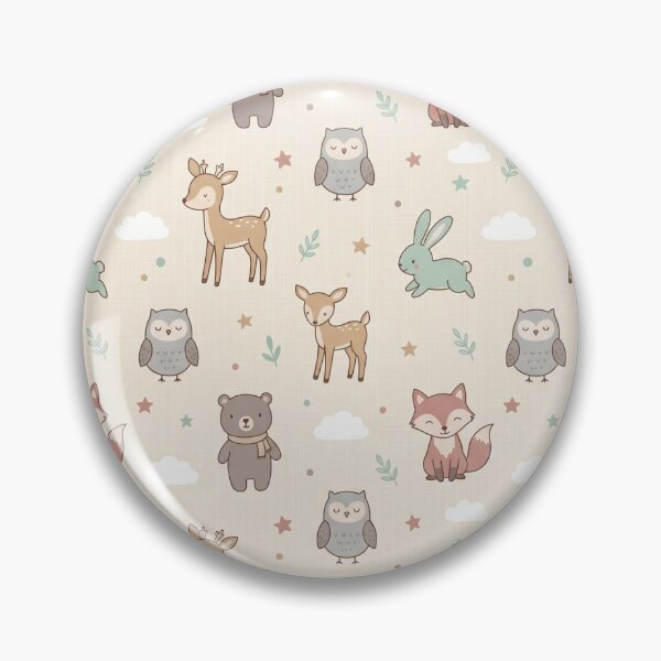 Item preview, Cute Woodland Animals Pattern - Baby Nursery Decor with Foxes, Bears, Deer & Owls designed and sold by ART BOND.