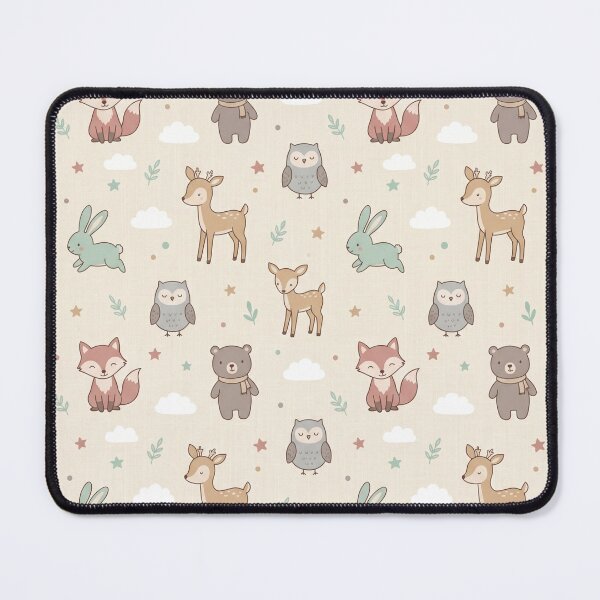 Item preview, Cute Woodland Animals Pattern - Baby Nursery Decor with Foxes, Bears, Deer & Owls designed and sold by ART BOND.