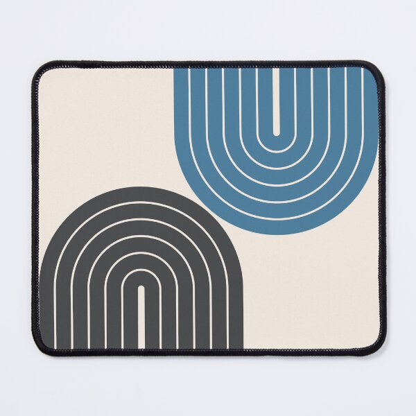 Item preview, Retro Arches Geometric Boho Throw Pillow in Summer Ocean Breeze Theme designed and sold by nineFlorals.