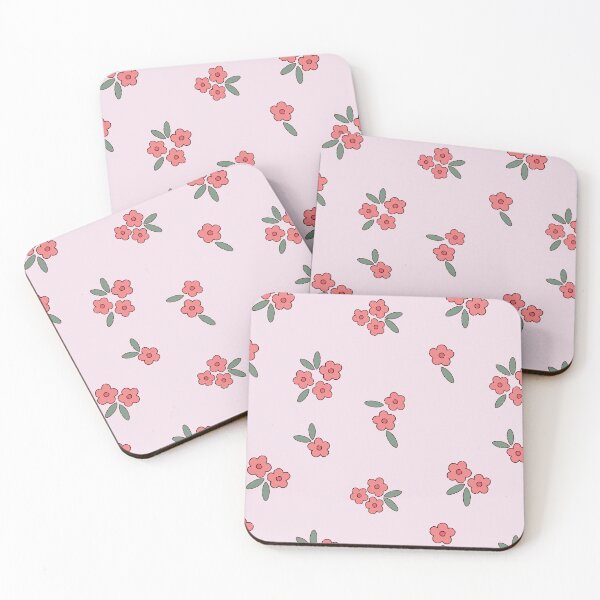 Item preview, Pink Floral Pattern on Lilac – Cute Cottagecore Seamless Design designed and sold by My Gluten Free Life UK.