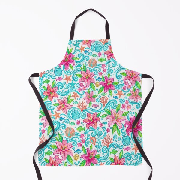 Item preview, Summer Lily Ocean Pattern with Seashells and Starfish designed and sold by FashioonTrends.