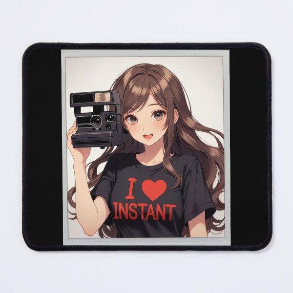 Item preview, Instant Photography Anime Girl I Love Instant Camera designed and sold by Amber Sky Creations.