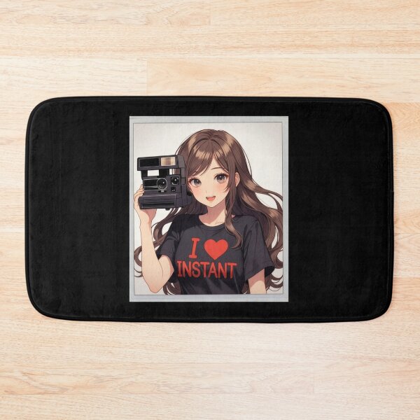 Item preview, Instant Photography Anime Girl I Love Instant Camera designed and sold by Amber Sky Creations.