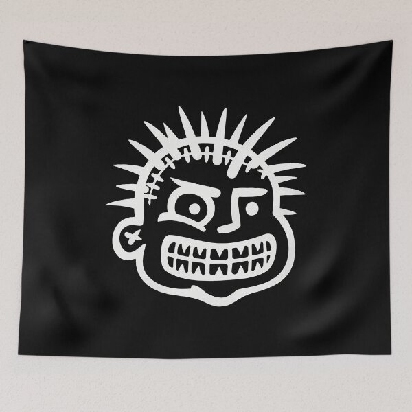 Item preview, Grinning Spiky Head  Illustration designed and sold by sawsan-art.