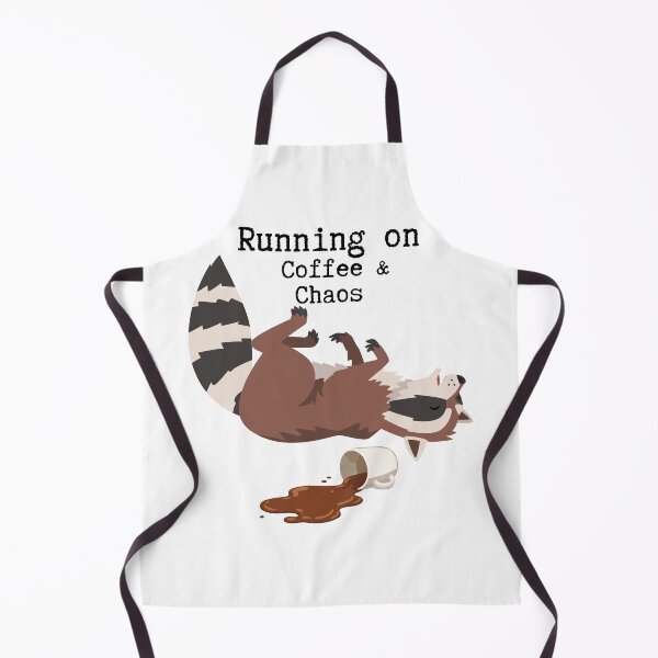 Item preview, Running on Coffee & Chaos Funny Raccoon T-Shirt designed and sold by Talisprojekt.