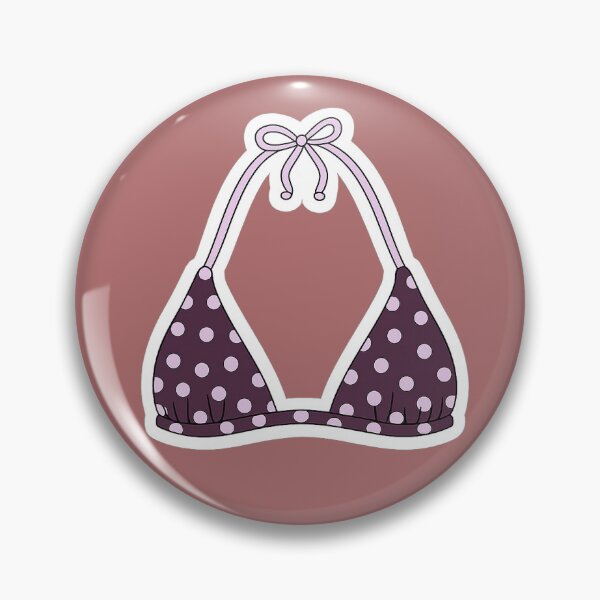 Item preview, Polka Bikini top - lavender and purple designed and sold by janishataneja.