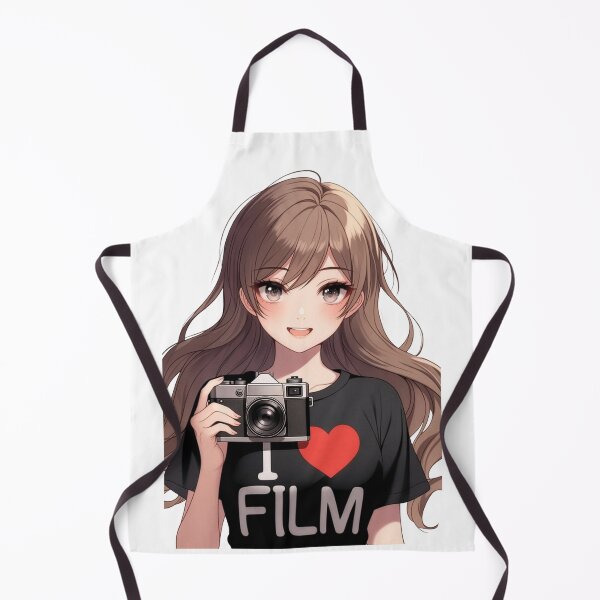 Item preview, Film Photography Anime Girl I Love Film | Poster | Sticker designed and sold by Amber Sky Creations.