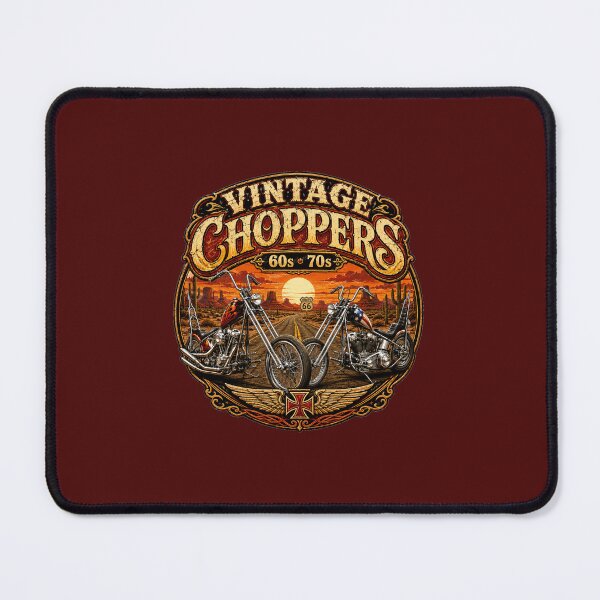 Item preview, Vintage Choppers 60s & 70s – Retro Biker Motorcycle Design designed and sold by VERYOLDROAD BY AXTON BROWNING .