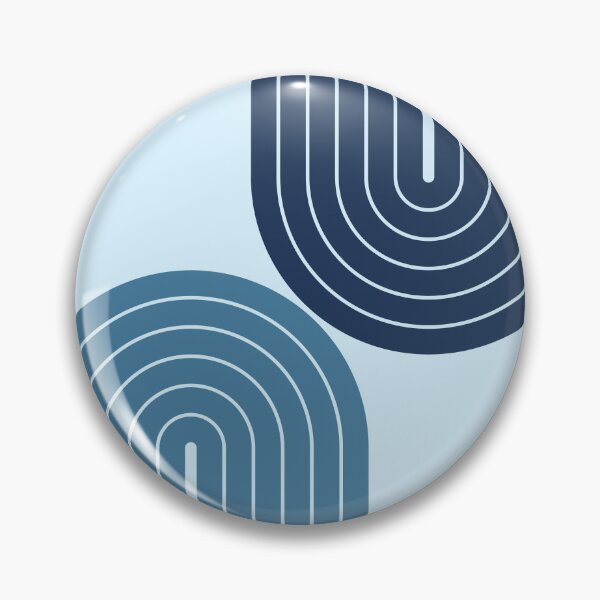 Item preview, Retro Arches Geometric Boho Throw Pillow in Ocean Breeze Theme designed and sold by nineFlorals.