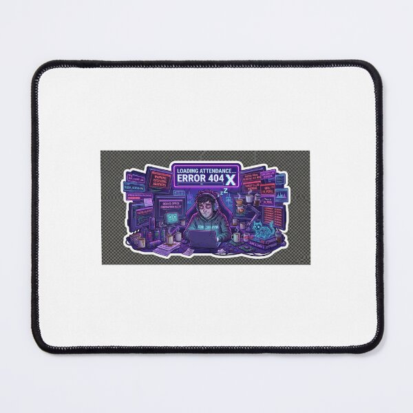 Item preview, Loading Attendance Error 404 | Funny Student Sticker designed and sold by BrahmiArts.