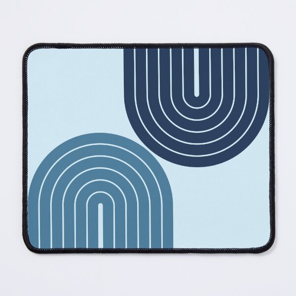 Item preview, Retro Arches Geometric Boho Throw Pillow in Ocean Breeze Theme designed and sold by nineFlorals.