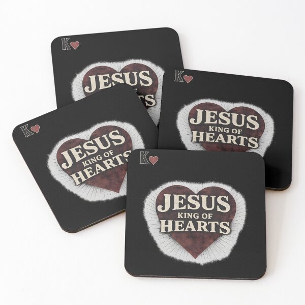 Item preview, Jesus King of Hearts Playing Card Design | Christian Poker & Faith Graphic designed and sold by Lina Caro.