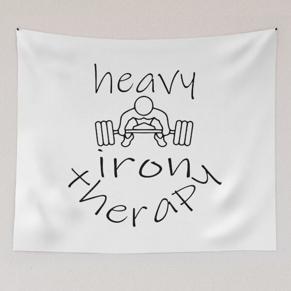 Item preview, Heavy Iron Therapy Gym Motivation designed and sold by sednalafandy79.