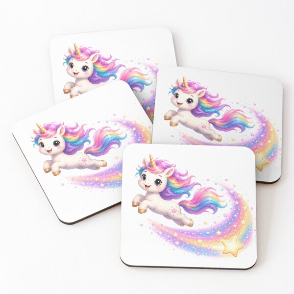 Item preview, Cute Kawaii Unicorn Shooting Star Galaxy Ride designed and sold by Seculinator.