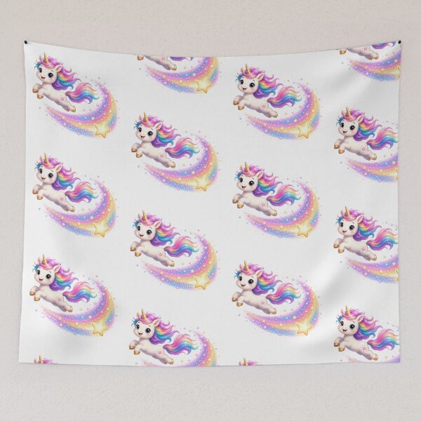 Item preview, Cute Kawaii Unicorn Shooting Star Galaxy Ride designed and sold by Seculinator.