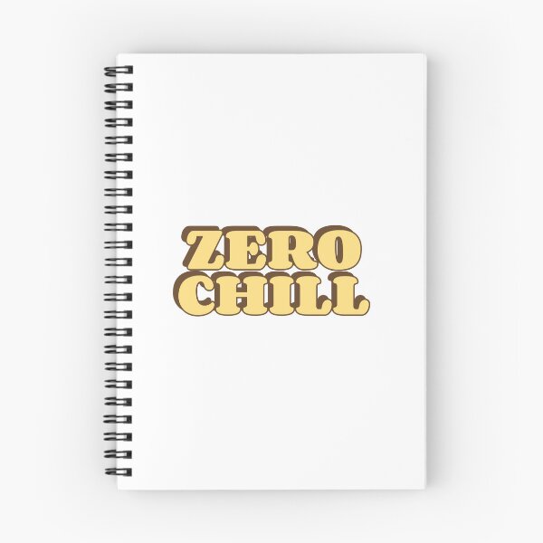 Aperçu de l'œuvre T-shirt « Zero Chill » avec typographie – Design humoristique et sarcastique créée et vendue par GlimmerAura.