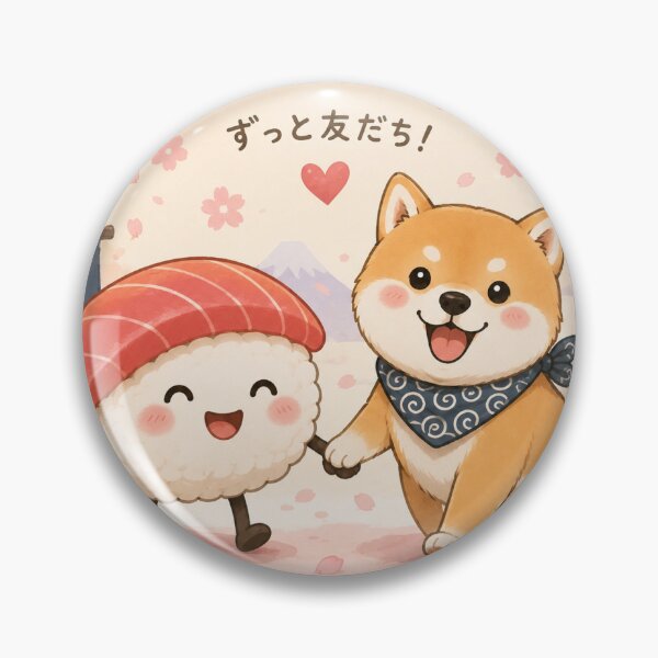 Item preview, Sushi and dog in sakura bliss designed and sold by honey-japan.