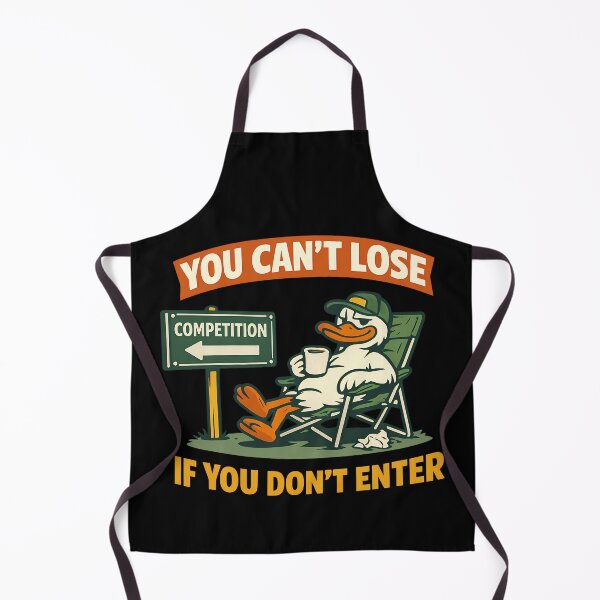 Item preview, You Cant Lose If You Dont Enter Funny Lazy Duck Design designed and sold by TeeTimeTreasure.