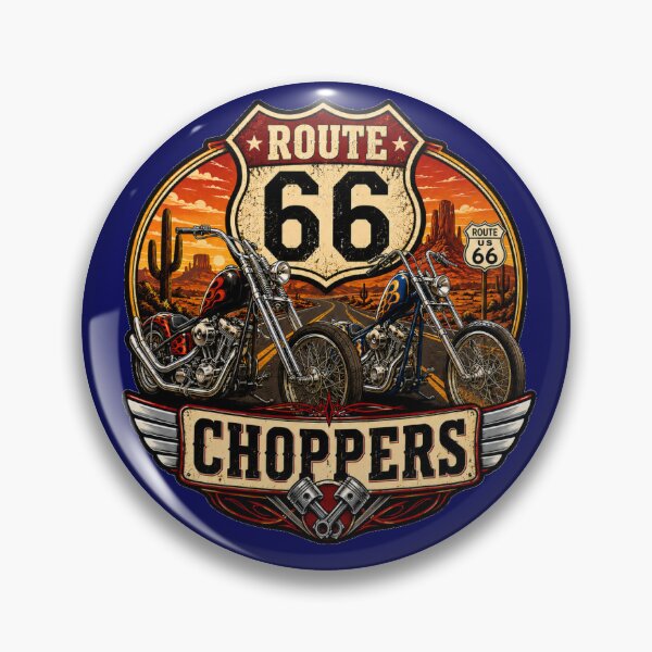 Item preview, Route 66 Choppers – Vintage Motorcycle Design designed and sold by VERYOLDROAD BY AXTON BROWNING .