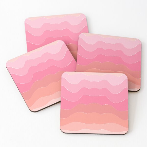 Item preview, Pink and Peach Ripple Stripes  designed and sold by JaygiesDesign.