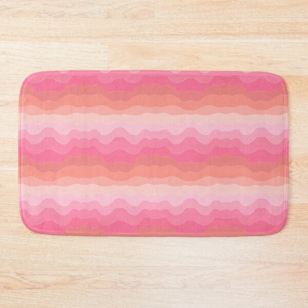 Item preview, Pink and Peach Ripple Stripes  designed and sold by JaygiesDesign.