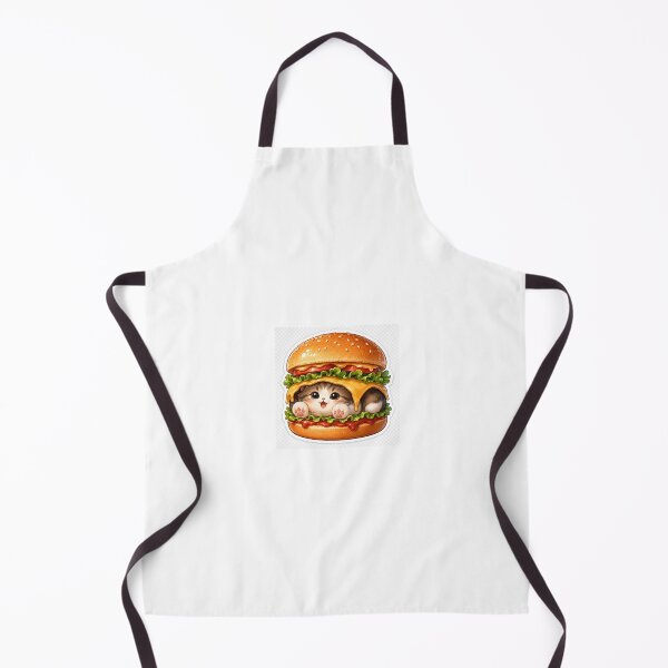 Item preview, Cute Burger Cat Sticker | Funny Foodie Cat designed and sold by MoodiePaws.