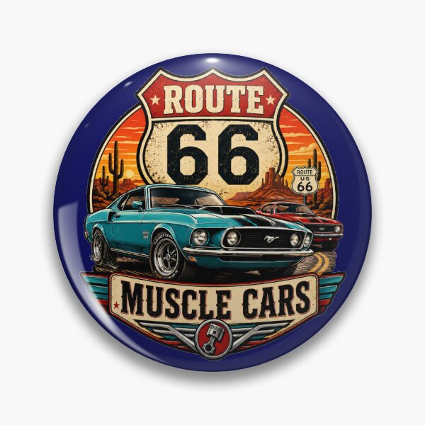Item preview, Route 66 Muscle Cars – Vintage American Car Design designed and sold by VERYOLDROAD BY AXTON BROWNING .