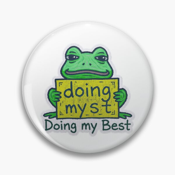 Item preview, Doing My Best MS Paint Frog Anti Design Funny Design designed and sold by BooDesignStudio.