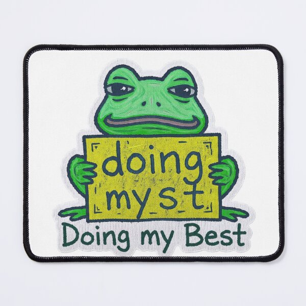 Item preview, Doing My Best MS Paint Frog Anti Design Funny Design designed and sold by BooDesignStudio.
