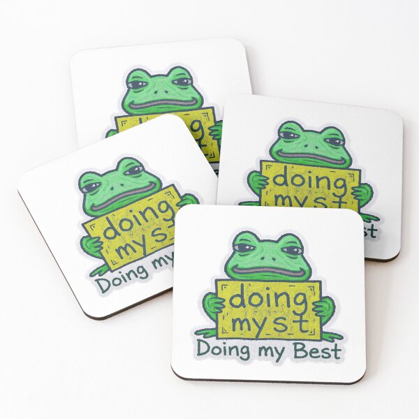 Item preview, Doing My Best MS Paint Frog Anti Design Funny Design designed and sold by BooDesignStudio.