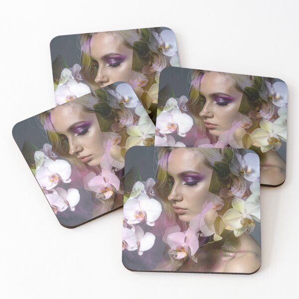 Item preview, Purple Makeup Orchid Goddess designed and sold by ToxicInkArt.