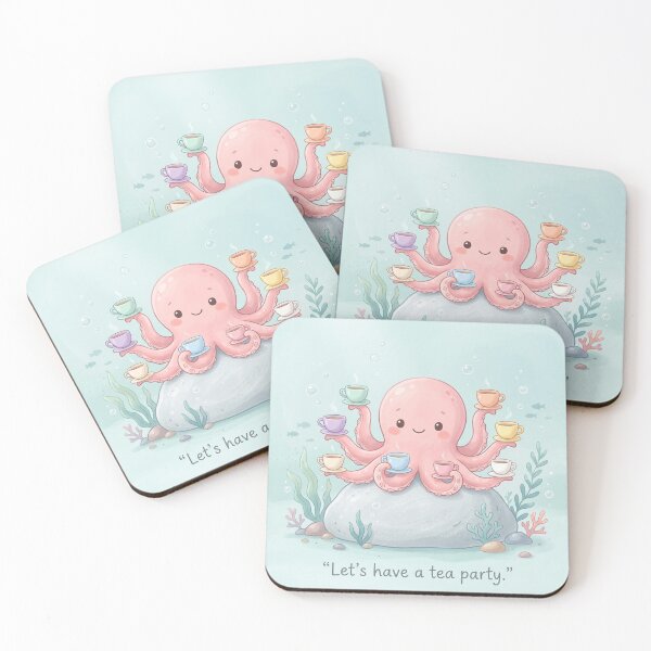 Item preview, Tea Party Octopus Shirt | Cute Pastel Octopus Tea Party Design designed and sold by DmaarGroup.