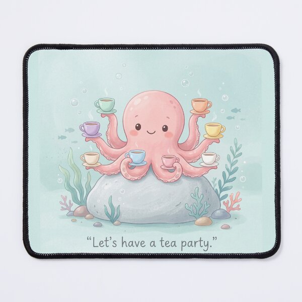 Item preview, Tea Party Octopus Shirt | Cute Pastel Octopus Tea Party Design designed and sold by DmaarGroup.