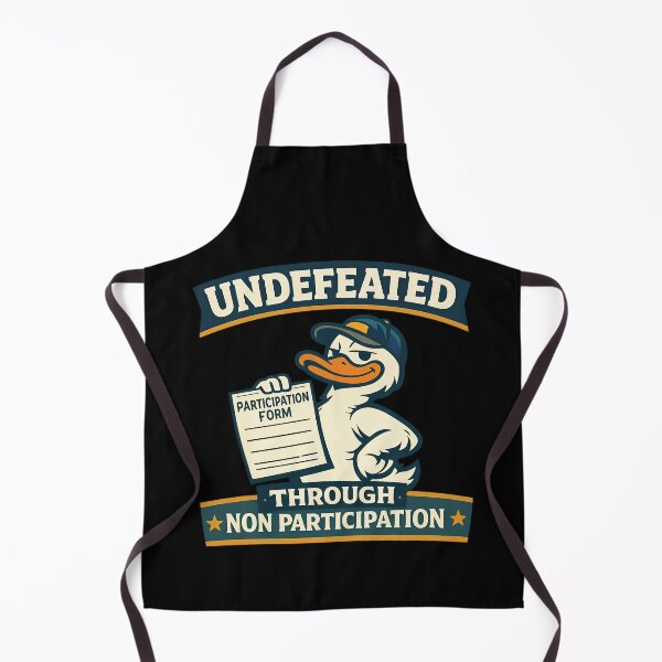 Item preview, Undefeated Through Non Participation Funny Duck Design designed and sold by TeeTimeTreasure.