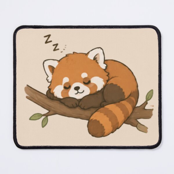 Item preview, Cute Sleepy Red Panda designed and sold by MellowMunchkins.