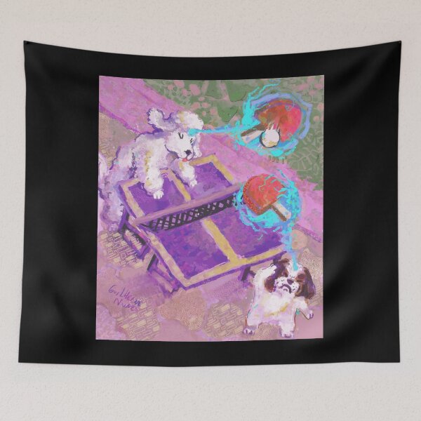 Item preview, Magic Poodle Duel designed and sold by RobinWaverly.