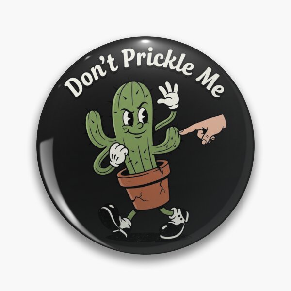 Item preview,  Don't Prickle Me Retro Cactus Cartoon Vintry Off designed and sold by VintryOff.