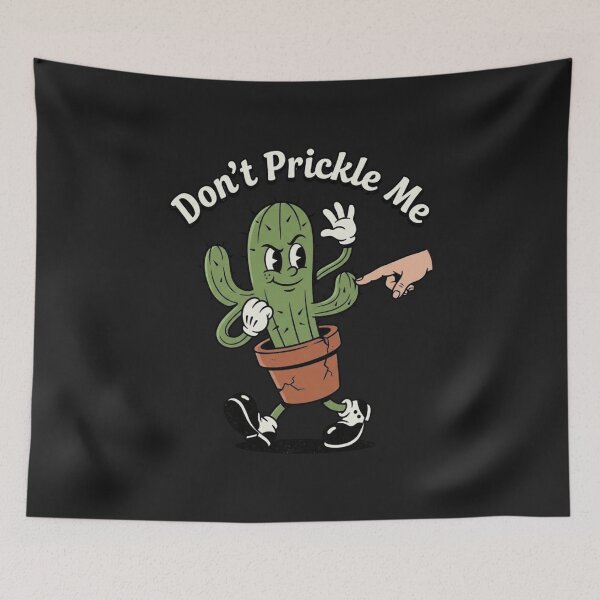 Item preview,  Don't Prickle Me Retro Cactus Cartoon Vintry Off designed and sold by VintryOff.