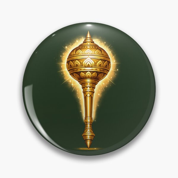 Item preview, Royal Gold Hanuman Gada | Hindu Divine weapon designed and sold by hutofdesigns.