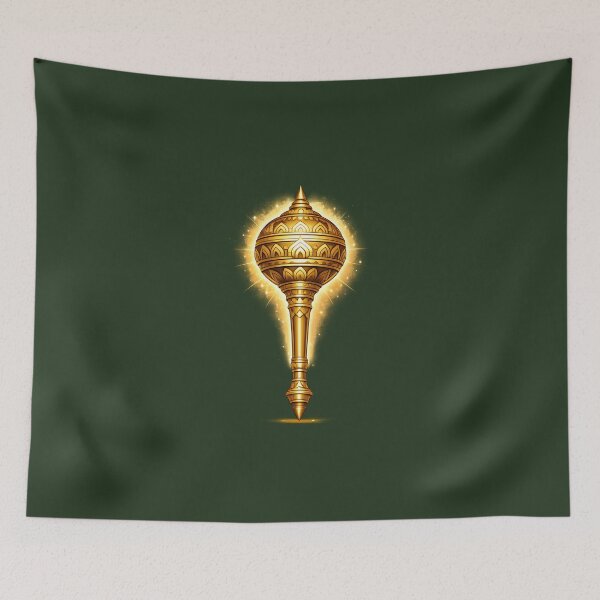 Item preview, Royal Gold Hanuman Gada | Hindu Divine weapon designed and sold by hutofdesigns.