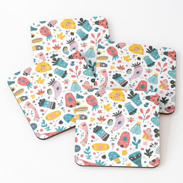 Item preview, Whimsical Folk Garden Pattern – Colourful Hand Drawn Floral Design designed and sold by My Gluten Free Life UK.