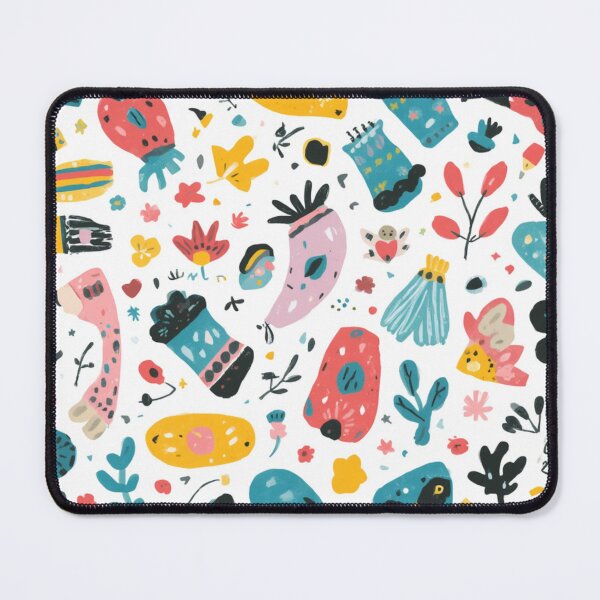 Item preview, Whimsical Folk Garden Pattern – Colourful Hand Drawn Floral Design designed and sold by My Gluten Free Life UK.