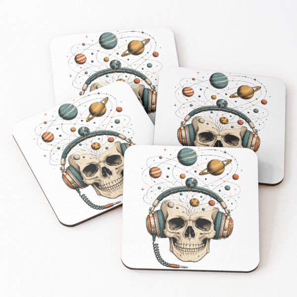 Item preview, Cosmic Frequencies – Skull Tuned to the Universe designed and sold by the-dovlat.