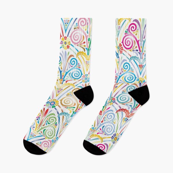 Item preview, Colorful Art Deco Swirl Pattern designed and sold by reanacreations.