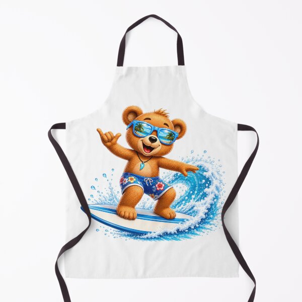 Item preview, Cute Kawaii Surfing Bear Shaka Summer Wave designed and sold by Seculinator.