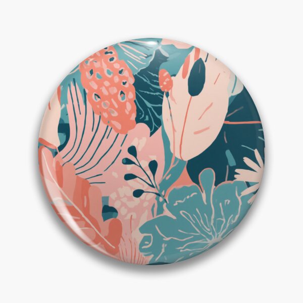 Item preview, Pastel Tropical Botanical Pattern – Modern Floral Jungle Design designed and sold by My Gluten Free Life UK.