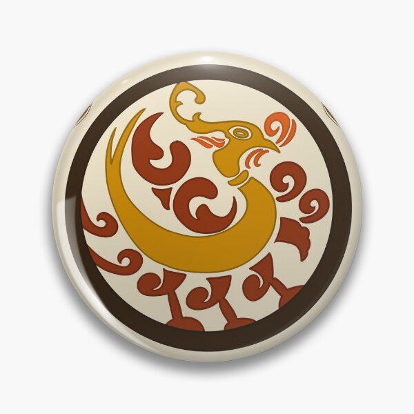 Item preview, Korean Phoenix Roundel Art Print, Traditional Gold Cream Pattern, Korean Folk Art Wall Decor designed and sold by DaHaeStudio.