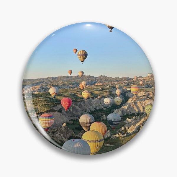 Item preview, Hot air balloons on a summer morning.  designed and sold by ninjapineapple.
