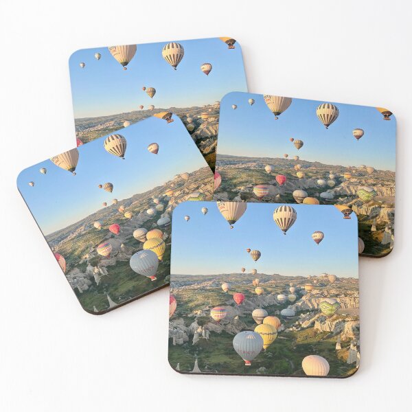 Item preview, Hot air balloons on a summer morning.  designed and sold by ninjapineapple.